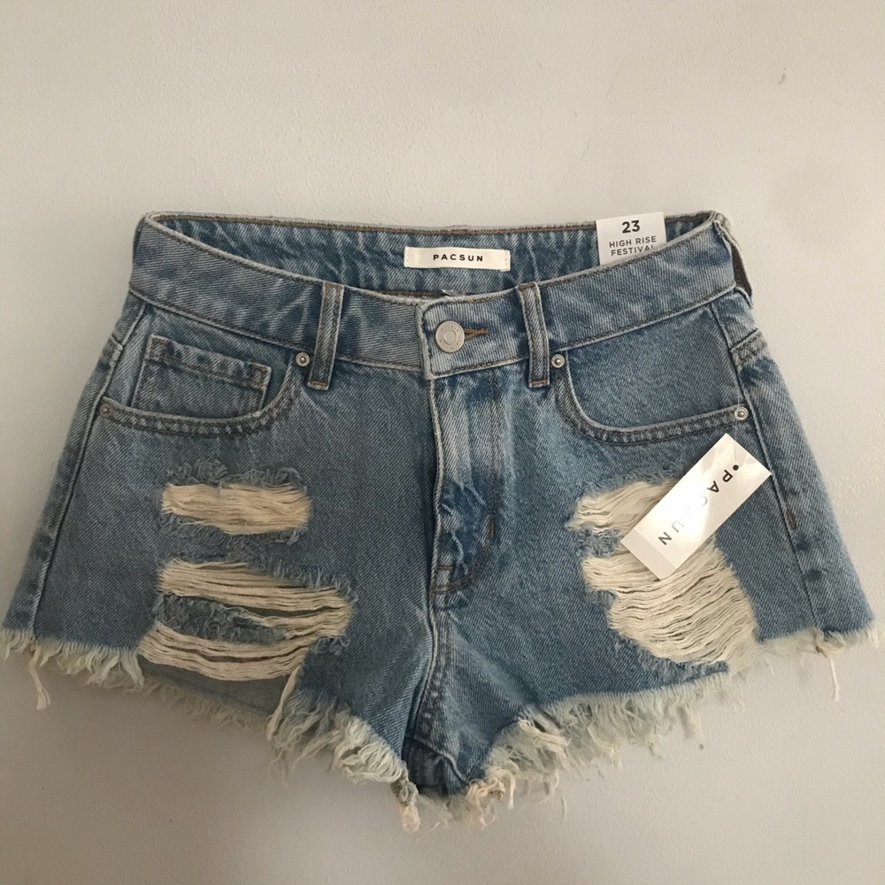 PACSUN high rise festival shorts. never worn!
